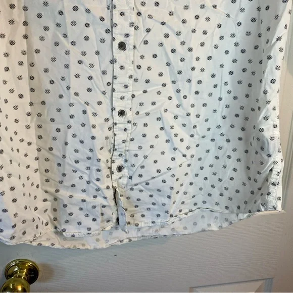 Royal Testimony Mens L LARGE Button Down Shirt Long Sleeve Fit Floral (STAINED) - Picture 3 of 12